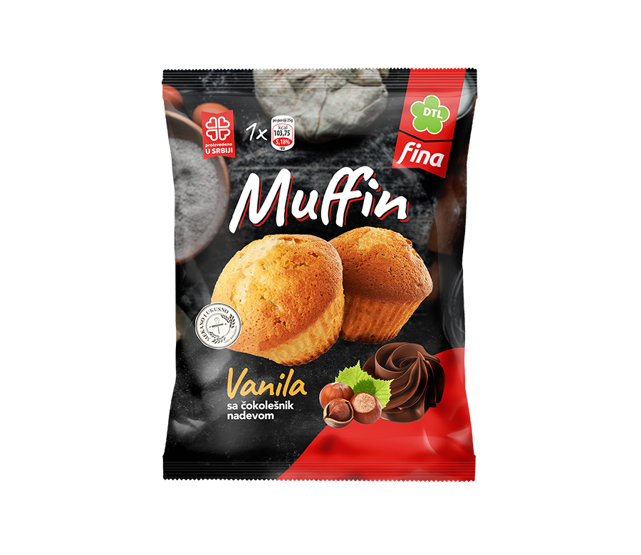 Fina muffin vanila sa čokoladnim nadevom