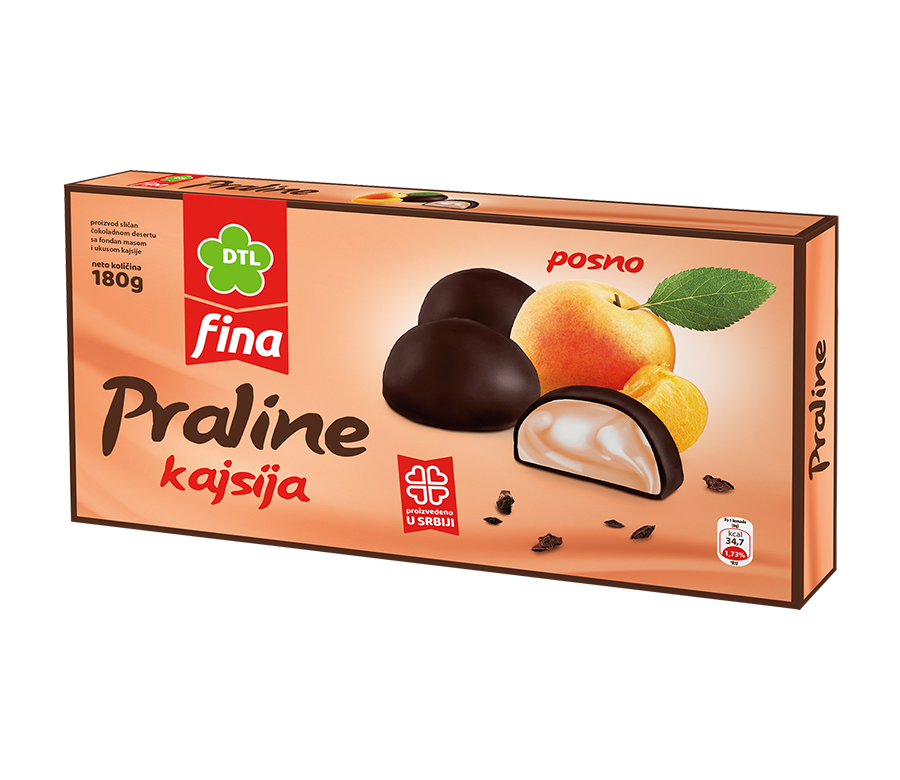 Fina praline / Kajsija / 180gr